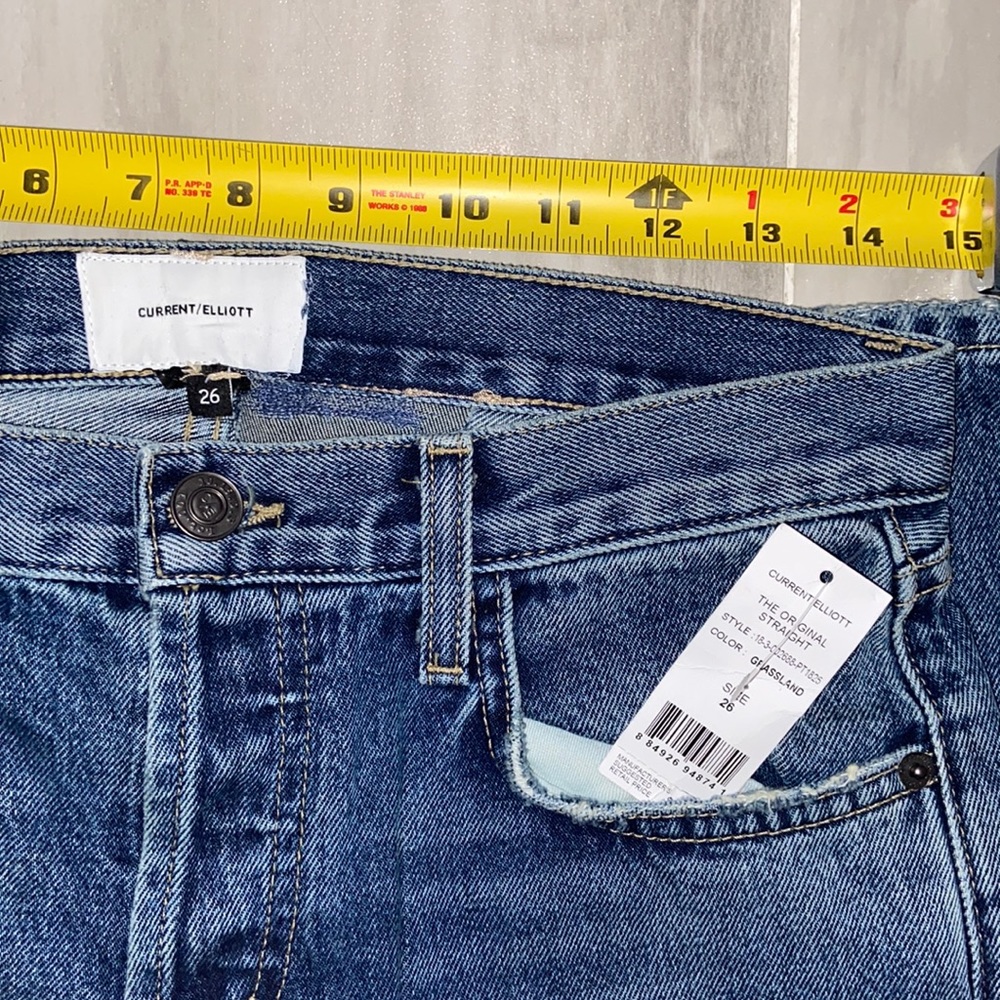 Current/Elliott Original Straight Crop, Made in the USA, 27x28, NWT $248 MSRP - Picture 6 of 14